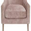 Chaise d'appoint à dossier haut en caramel