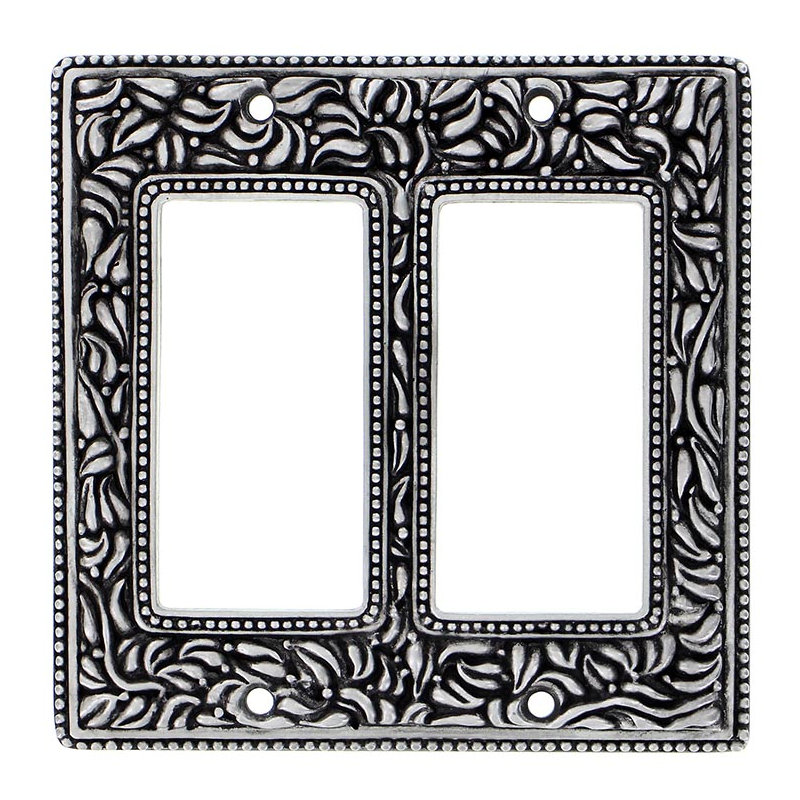 San Michele 2-Gang Rocker Wall Plate, Antique Nickel