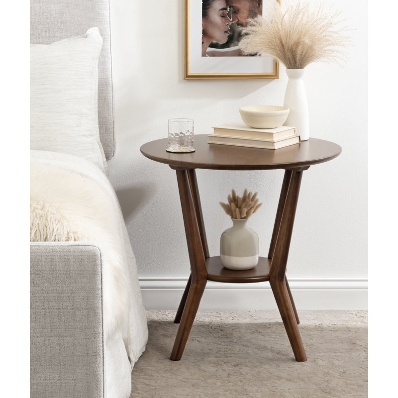 Table de bout en bois massif Nylah