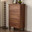 Petit coffre d'appoint de couleur noyer