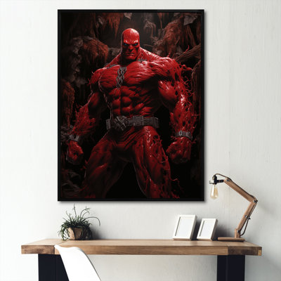 Red Blood Giant Superhero I - Giants Wall Art