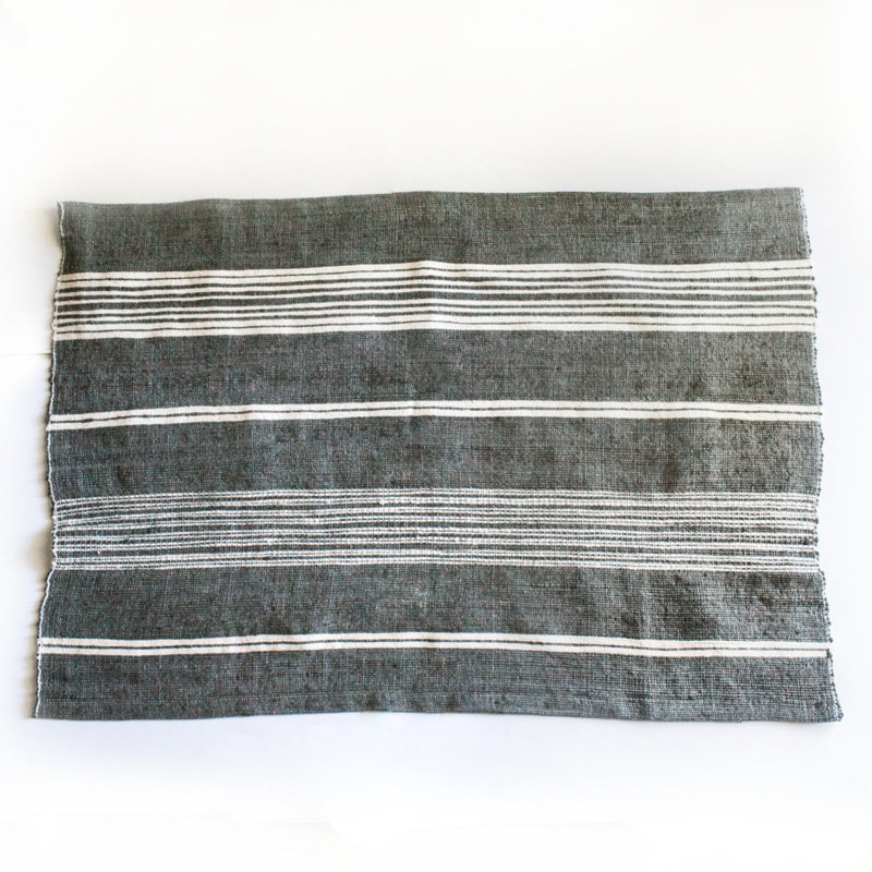 Aden Bath Mat, Grey; Natural