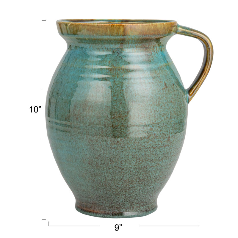 Cruche en grès de 4 pintes, bleu