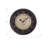 Clocks, 16" Round, Wall Clock, Antique Brown, Transitional