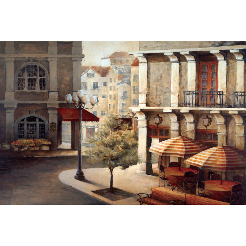 Bistro Street - Wrapped Canvas Art Prints, 61cm H x 91cm W x 3.8cm D