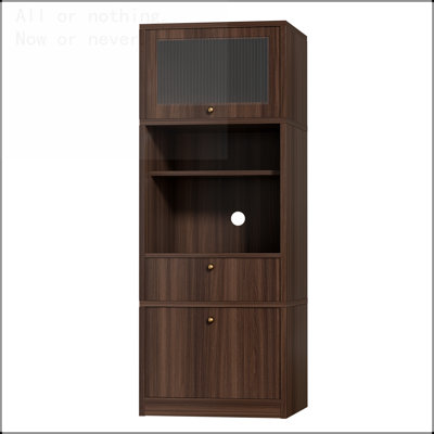 Armoire garde-manger de 71 po de hauteur avec tablettes réglables et ensemble anti-basculement