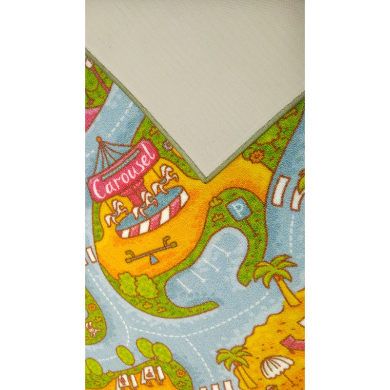 Tapis vert / gris / bleu Pierce, Rectangle 5 pi x 6 pi 6 po