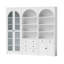 Vitrine arquée 86,6 po x l 94,5 po