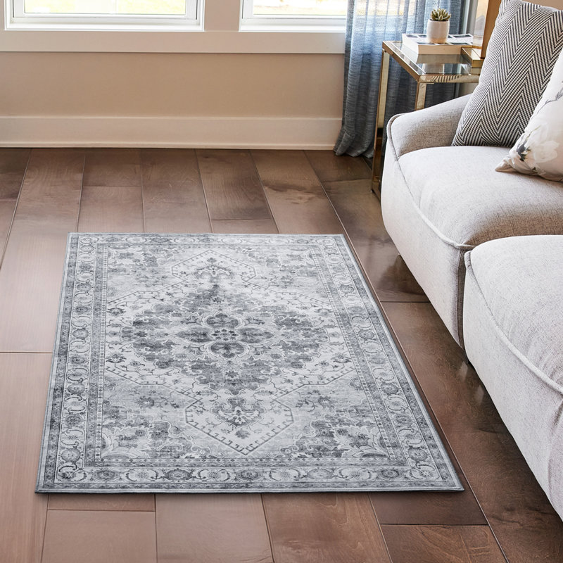 Wyatt & Ash Geraldine Machine Washable Dream Mink Rugs 1-Piece, Rectangle 3' x 5'