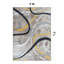 Tapis contemporain à lignes abstraites patinées antidérapantes-462787213