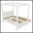 Twin Size Upholstery Canopy Platform Bed-282808604