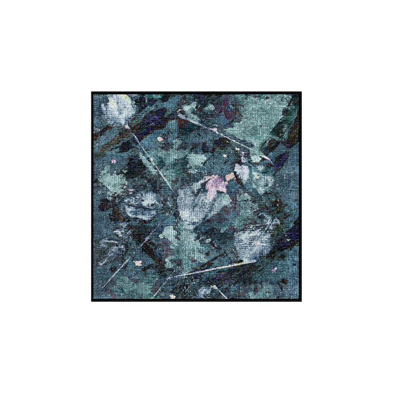 Adelajde Washable Abstract Indoor Rug, Square 6'