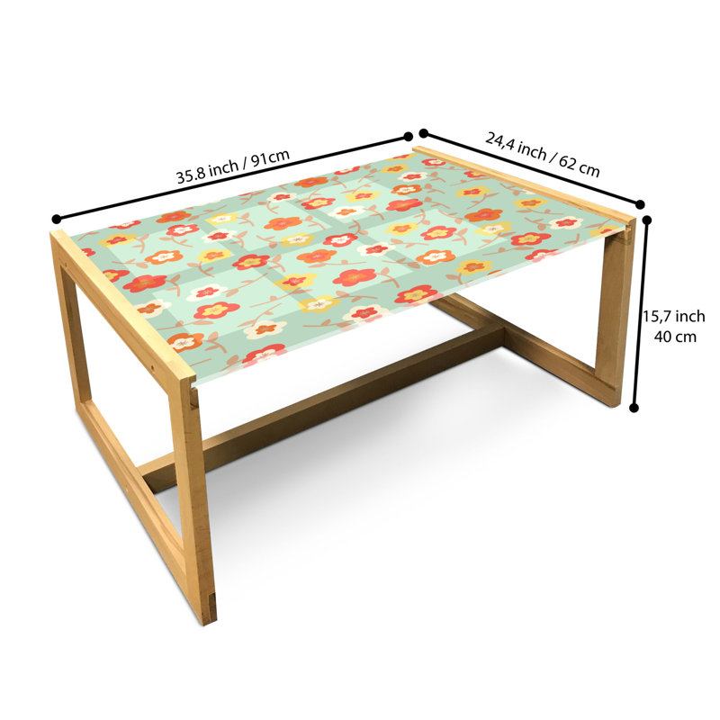 Jamonica Sled Coffee Table, 40cm H x 91cm W x 62cm D