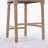 Solid Wood Bar Stools Set Of 2, Classic French Country Wooden Barstools With Upholstered Seating