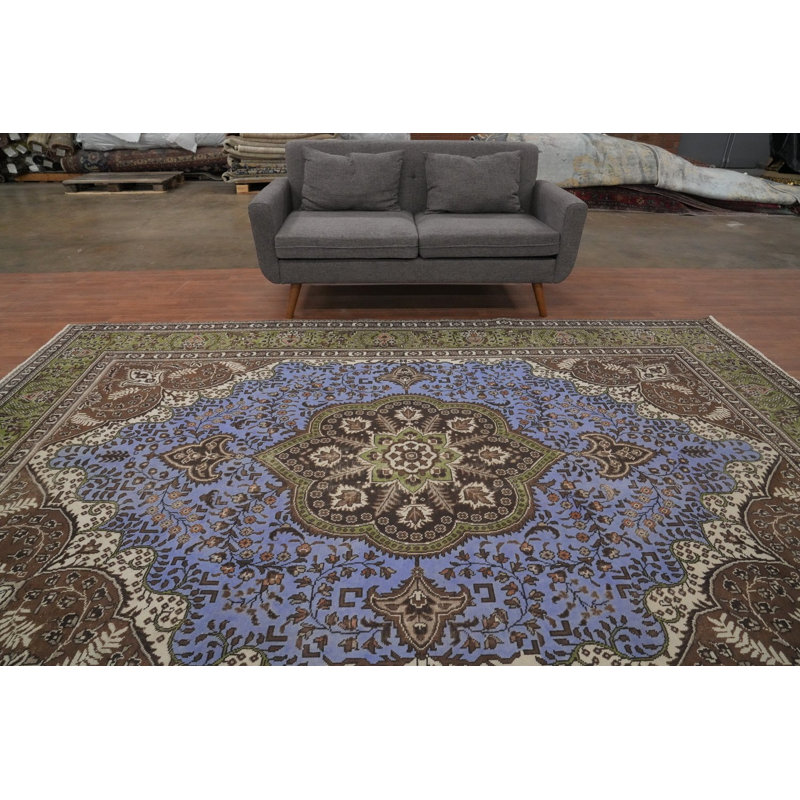 Tapis traditionnel rétro en laine 8 x 11