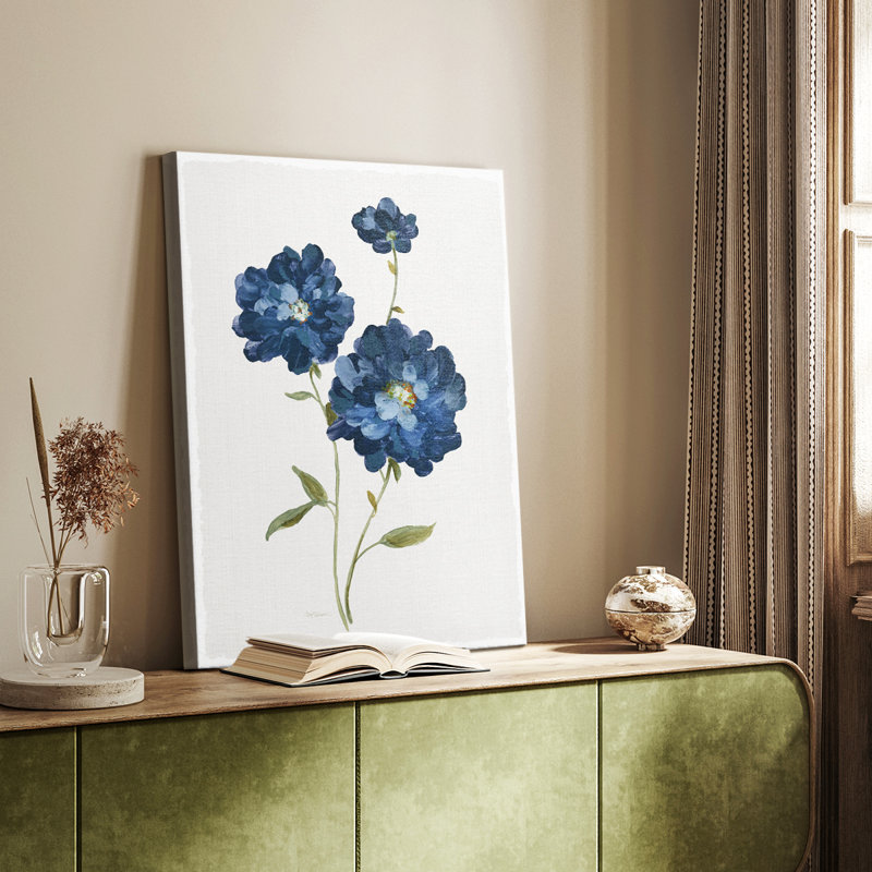 Blue Mums - Gallery Cavas sur mesure, H 60 po x l 40 po