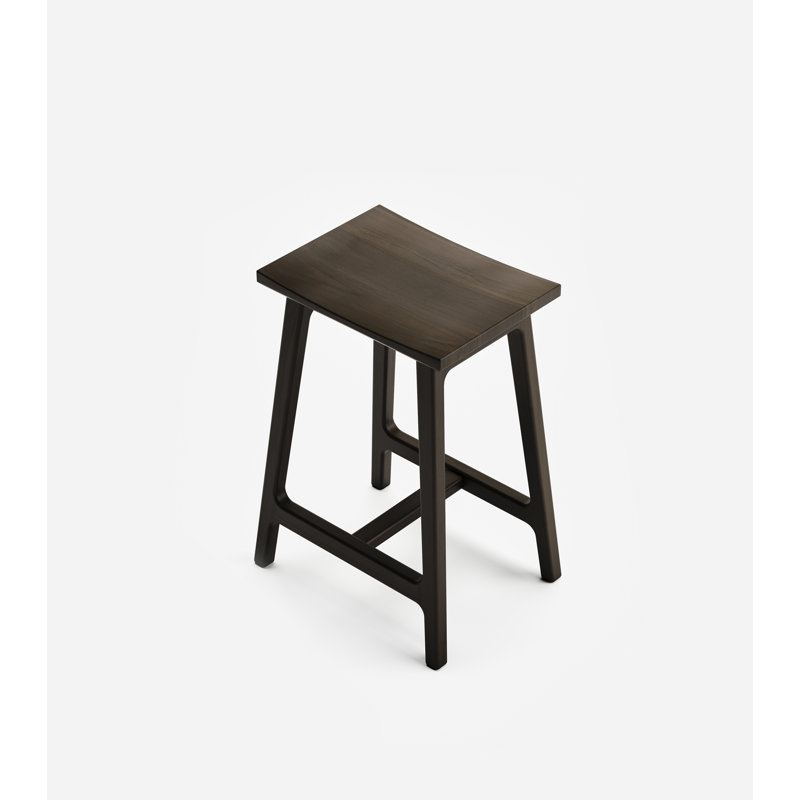 Coyotepe Saddle Stool, Coffee, Counter Stool (24" Seat Height)