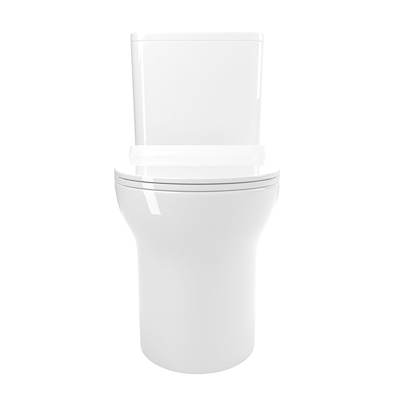 & Toilet, 1.1 And 1.6 , Ceramic, Elongated, White, Comfortable Style 1.1/1.6 Ceramic Elongated Bowl, Comfort Height, Accredited Seat