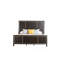 Garniture de tête de lit pour grand lit espresso 1pc