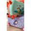 Valise à roulettes Milk&Moo Jungle Friends pour enfants, valise rigide de 45,7 cm (18 pouces) avec roues pivotantes à 360° et repose-pieds pliable, capacité de 50 kg (110 lb), violette