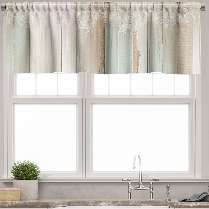 Tailored Window Valance, 42" W x 12" L