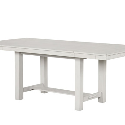 Table de salle à manger avec table à tréteaux à feuilles 1 pièce