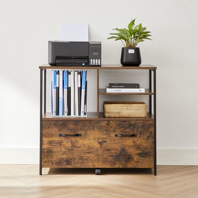 Trasdamad 82cm Wide 1 -Drawer Mobile File Cabinet