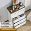 Commode 40 "à 6 tiroirs pour chambre à coucher brun et blanc-828989223