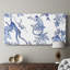 «Blue Monkey Land Toile I», toile tendue avec châssis - prête à être accrochée-1949747780