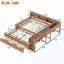 Lit de jour double avec couchette et tiroirs-1106138501