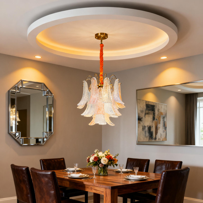 Lustre en vitrail