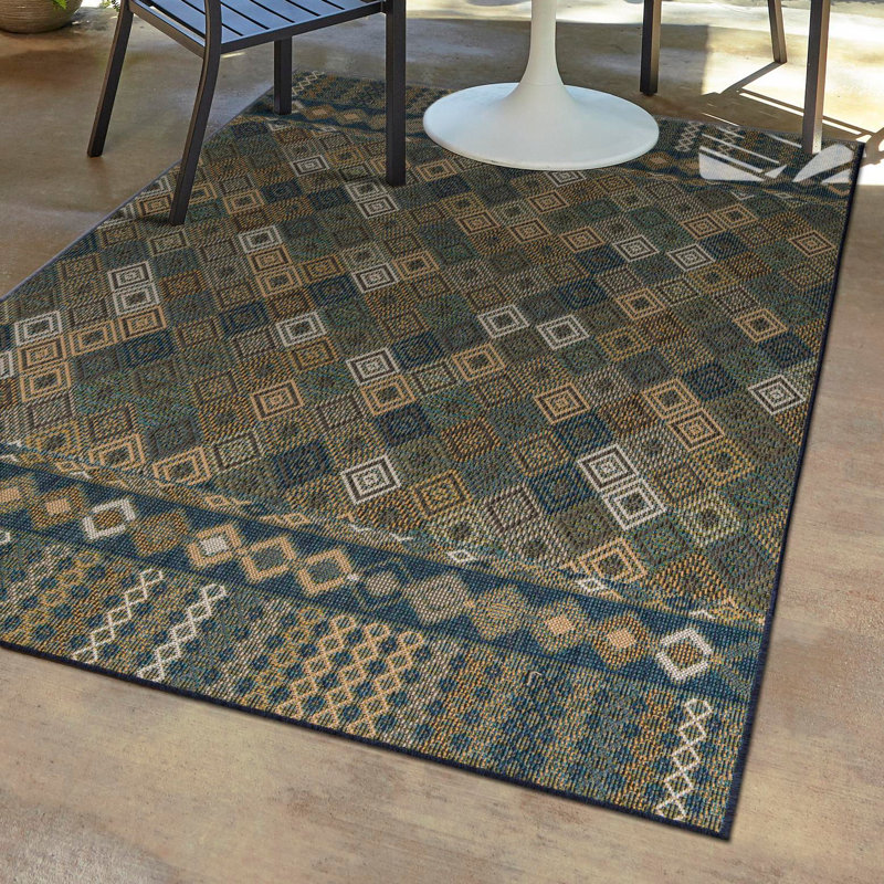 Tapis d'extérieur Jacole Offee, Rectangle 6 pi x 9 pi