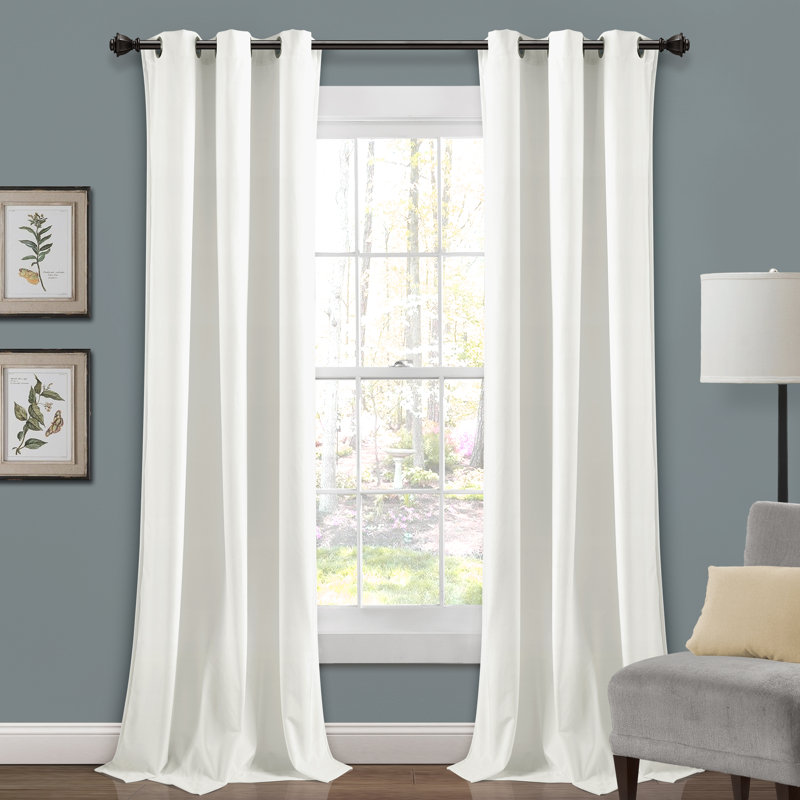 Paire de rideaux isolants Prima Velvet, Bleu marine, l 38 po x L 108 po