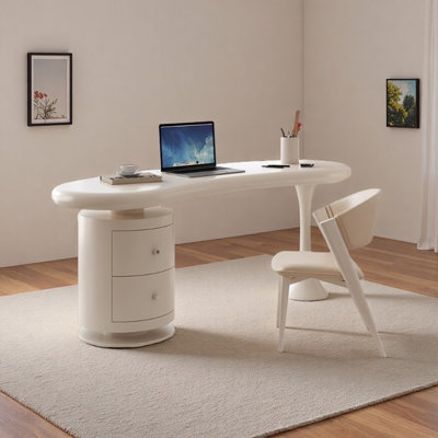 Exquisite Cream Style Home Computer Desk
