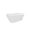 Baignoire de trempage autoportante en acrylique avec trop-plein et bonde Toe-Tap, certifiée Cupc C