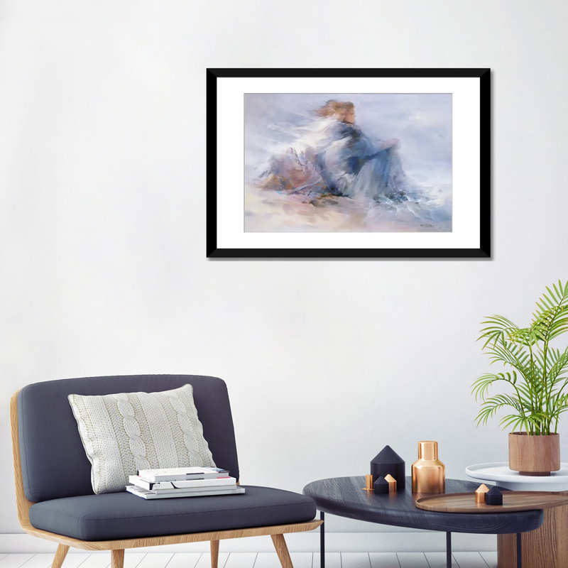 «Endless Freedom», reproduction sur toile, Papier d'art encadré noir, Blanc, H 16 po x l 24 po x P 1 po