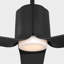 Ventilateur de plafond intérieur Theroux avec tige filetée, pales en ABS noir minuit et télécommande portable