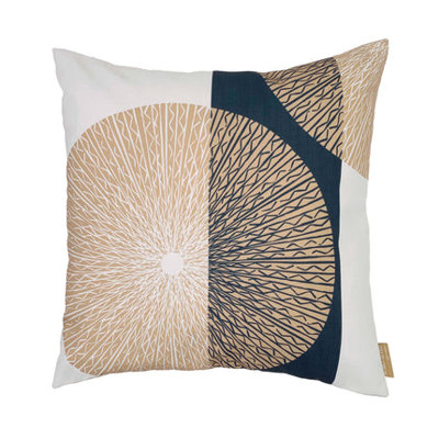 Niho Medallion Square Pillowcase, Sand Midnight