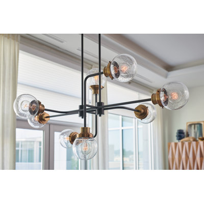 Poppy 8 - Light Sputnik Modern Linear Chandelier