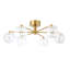 Clear Glass Semi Flush Mount
