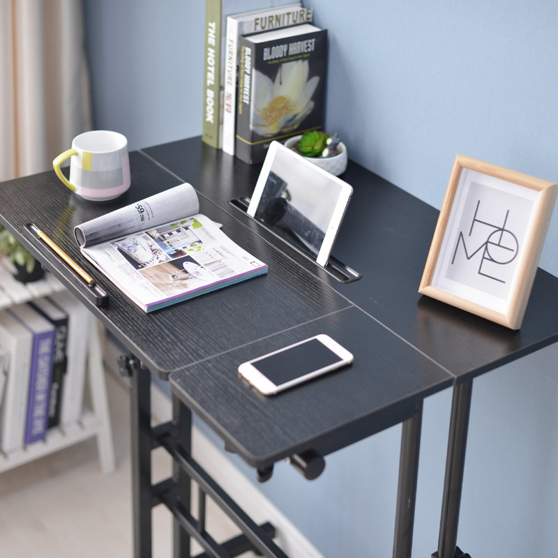 Bureau debout à hauteur réglable Pelaga, Noir