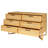 Donnell Rattan 6 Drawer 47.4'' W Double Dresser with Unique Base