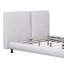 Grand lit plateforme tapissier avec deux grands appuis-tête et tissu épais en polyester-1436266848