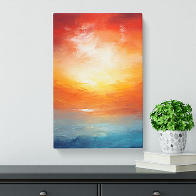 Sunset Abstract No.3 - Wrapped Canvas