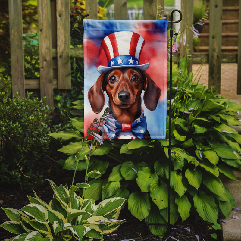 Drapeau patriotique du jardin américain, Dachshund