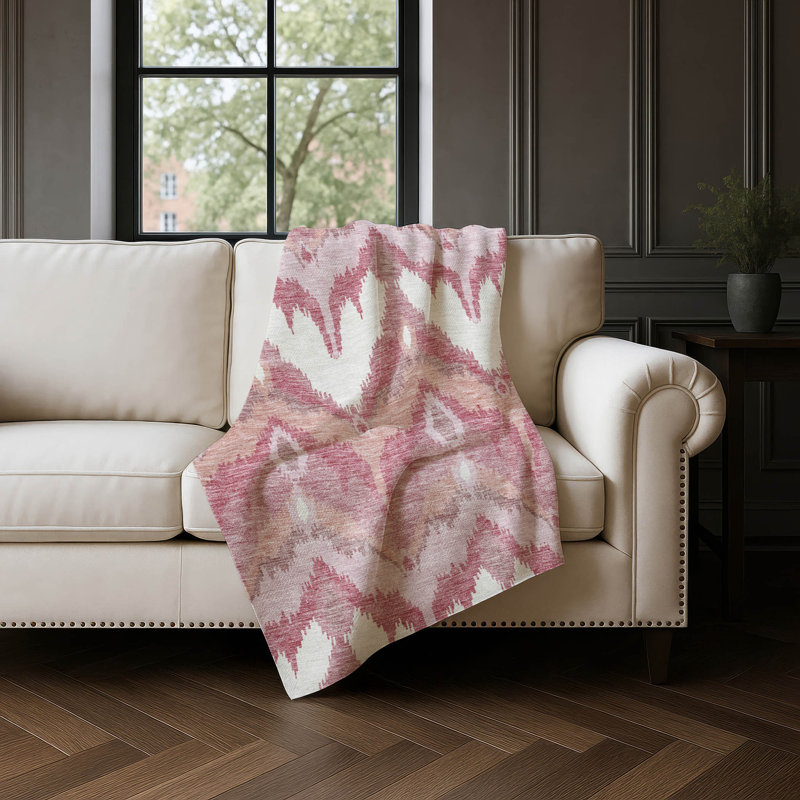 Jeté Addison Sherpa ASB743, Blush Ikat
