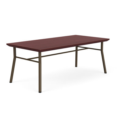 Lesro Mystic Waiting Reception Coffee Table Metal Frame 20X40" High Pressure Laminate Top