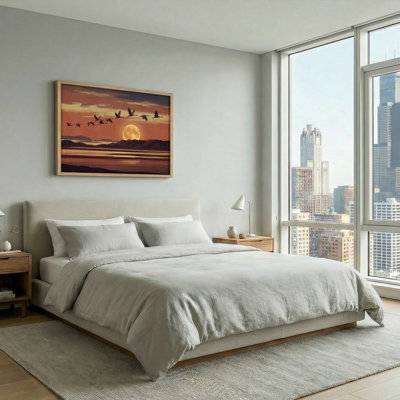 Moonlight Flight, reproduction d'art sur toile, ensemble de 1