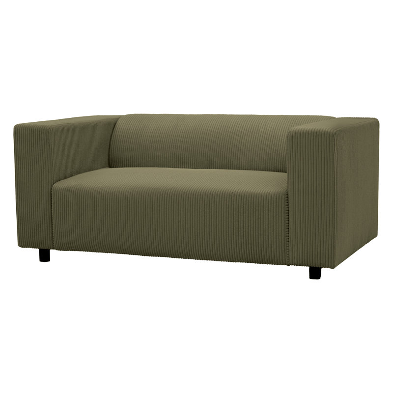 2 Seater Corduroy Sofa, Green