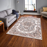 Carlicia Floral 120cm X 170cm Area Rug Set